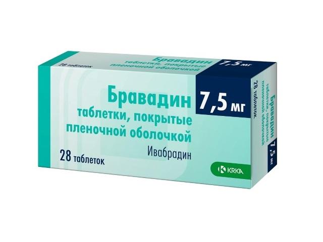 бравадин 7,5мг. №28 таб. п/п/о 2819