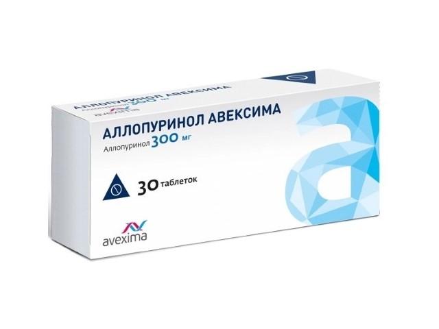 аллопуринол 300мг. №30 таб. /авексима/ 1402