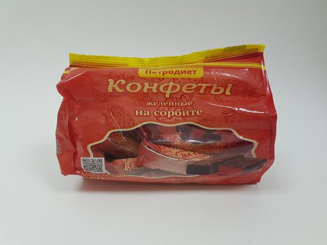 конфеты петродиет желейно-фруктовые на фруктозе 200г.