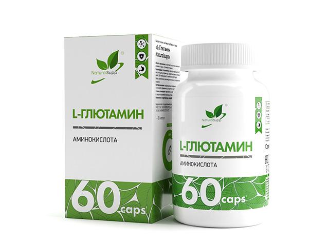*naturalsupp l-глютамин 500мг №60 капс. нф-00000378