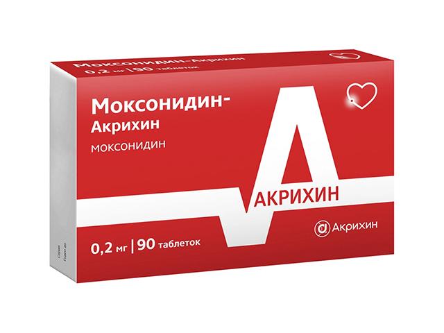 моксонидин-акрихин 0,2мг. №90 таб.п/п/о