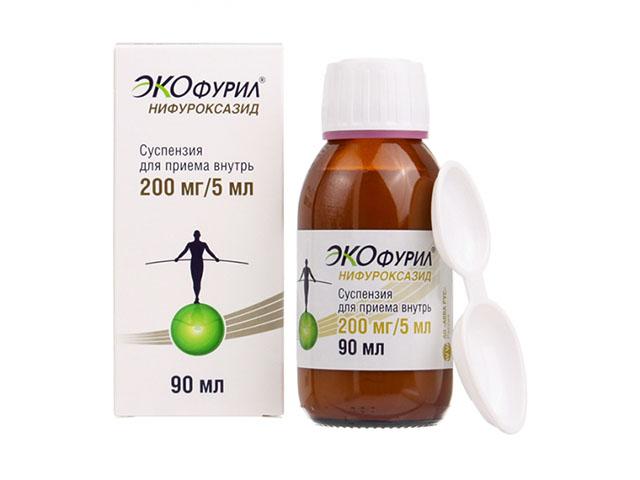 экофурил 200мг./5мл. 90мл. сусп. д/внутр. прим. фл. /авва рус/ 1453