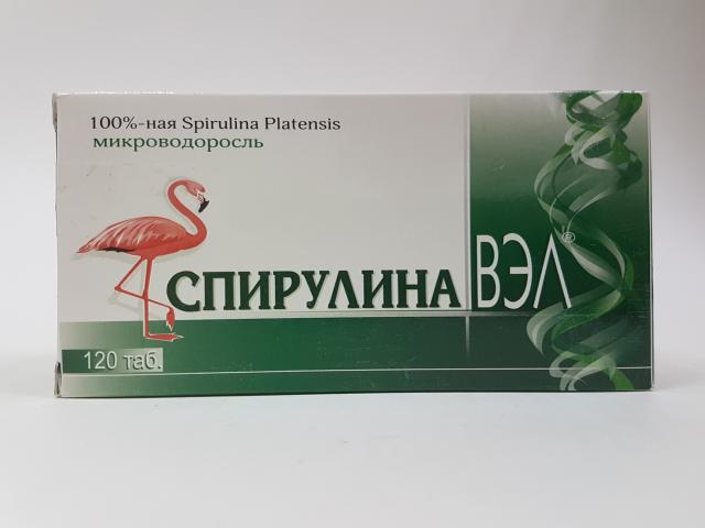 спирулина вэл 500мг. №120 таб.