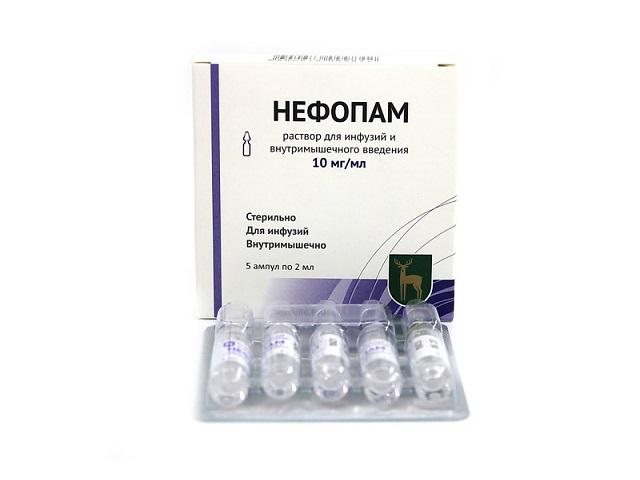 нефопам 0,01/мл. 2мл. n5 амп. р-р д/инф. в/м /мэз/