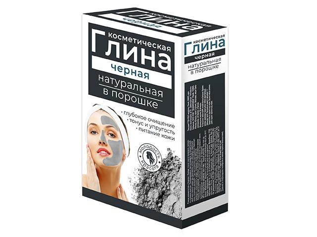 глина черная камчатская вулкан. 100г. подтяг.