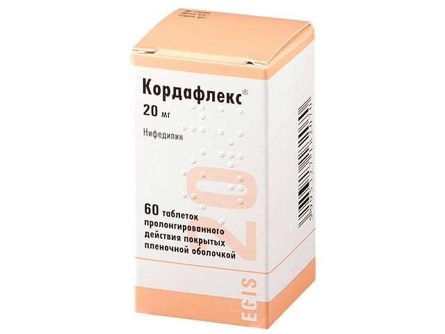 кордафлекс 20мг. №60 таб. п/п/о пролонг