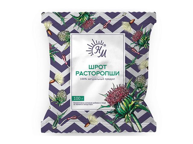 расторопши пятнистный шрот (порошок) 100г.