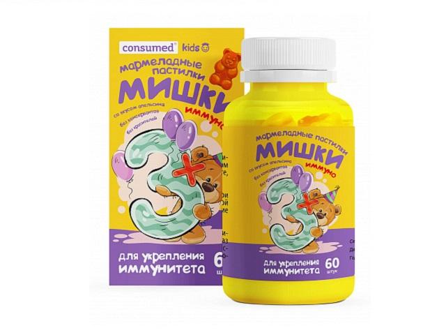 консумед мультивитамины жеват. мишки иммуно №60