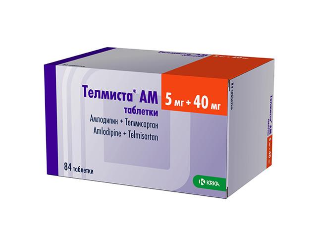 телмиста ам 5мг.+40мг. №84 таб.