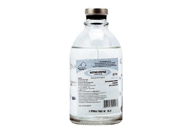 натрия хлорид 0,9% 400мл. №1 р-р д/инф. /мосфарм/