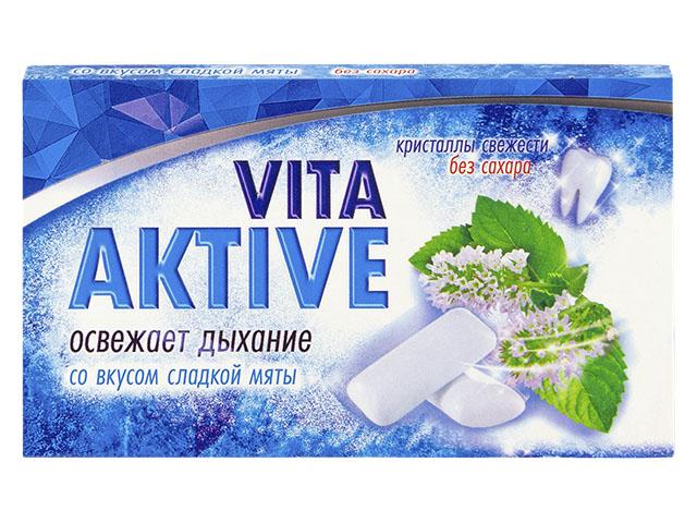 витактив жев. резинка  сладкая мята 16г. №12