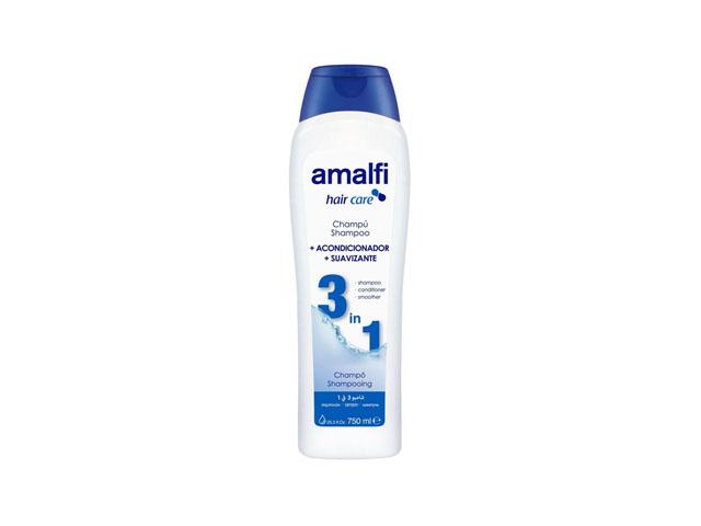 amalfi шампунь 3в1 д/всех типов волос 750мл. 3371