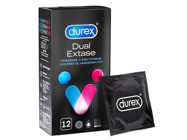 дюрекс презерватив dual extase №12 [durex]