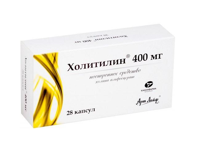 холитилин 400мг. №28 капс. /канонфарма/ 1610