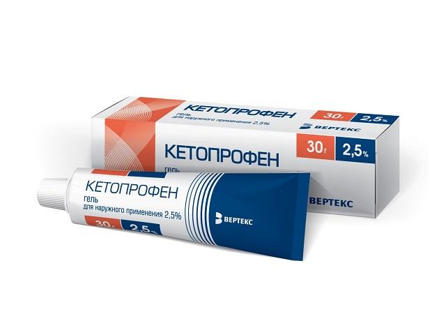кетопрофен-верте гель 2,5% 30г. 0374