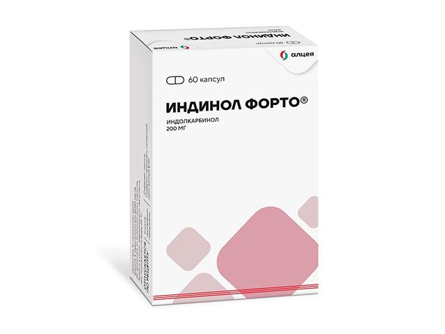 индинол форто 200мг. №60 капс.