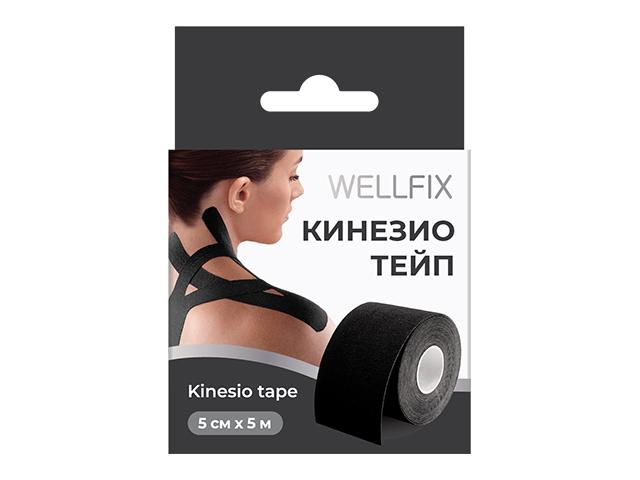 веллфикс кинезио тейп 5смх5м черный