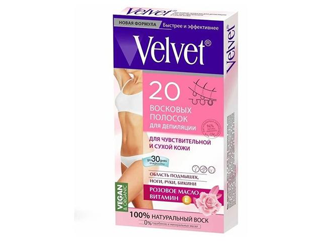 вельвет воск. полоски д/депил. д/чувств. сух. кожи №20 904469 [velvet]