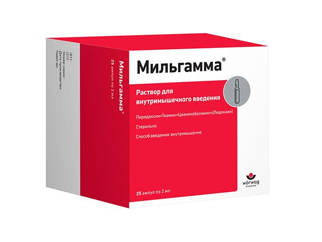 мильгамма 2мл. №25 р-р д/ин. амп. 0125