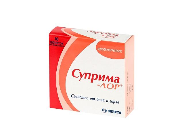 суприма-лор клубника №16 таб.