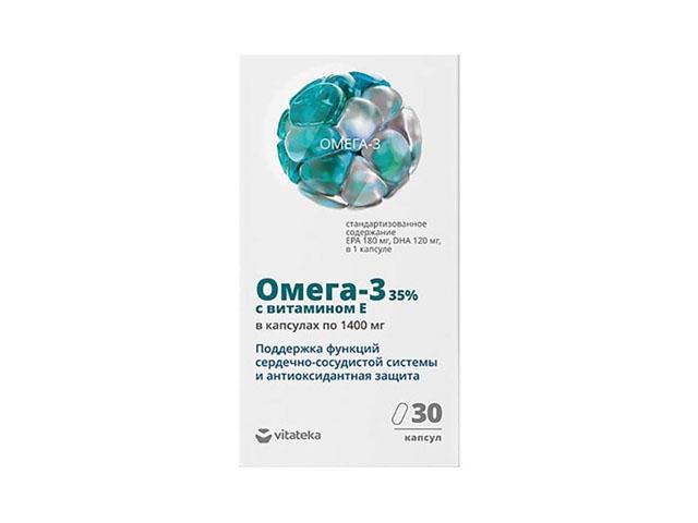 витатека омега-3 35% 1400мг. вит.е №30 капс.