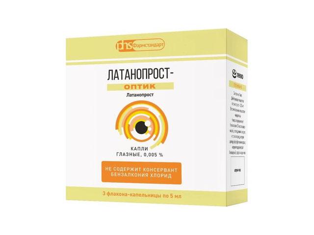 латанопрост-оптик 0,005% 5мл №3 флак/кап. гл. капли г