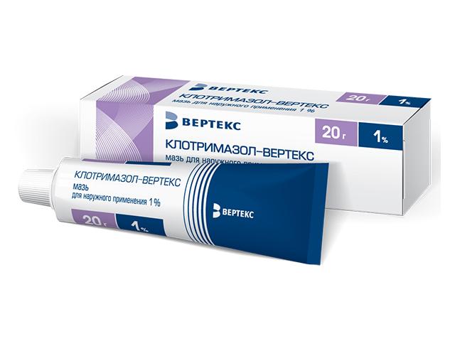 клотримазол-вертекс 1% 20г. мазь 1531