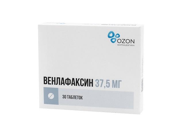 венлафаксин 37,5мг. №30 таб.