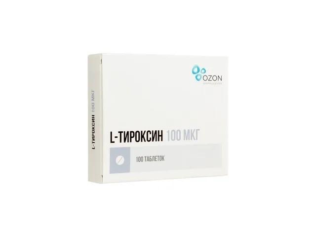 l-тироксин 100мкг. №100 таб. /озон/ 3251