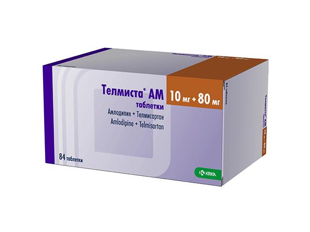телмиста ам 10мг.+80мг. №84 таб.