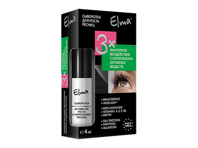 эльма сыворотка д/увеличения объема и длины ресниц 4мл.