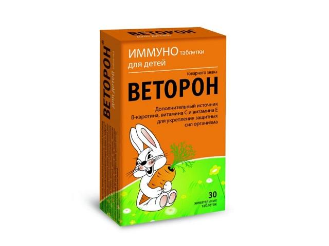веторон иммуно №30 таб.жев. д/детей