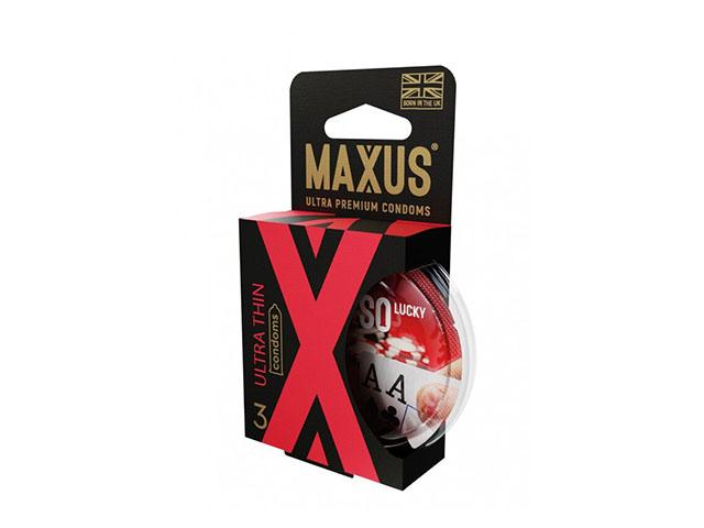 maxus презервативы ultra thin гладкие с накопителем и обильн. смазкой №3