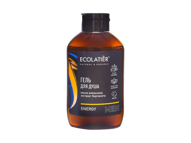 ecolatier men гель для душа energy 400мл 832100(170864)