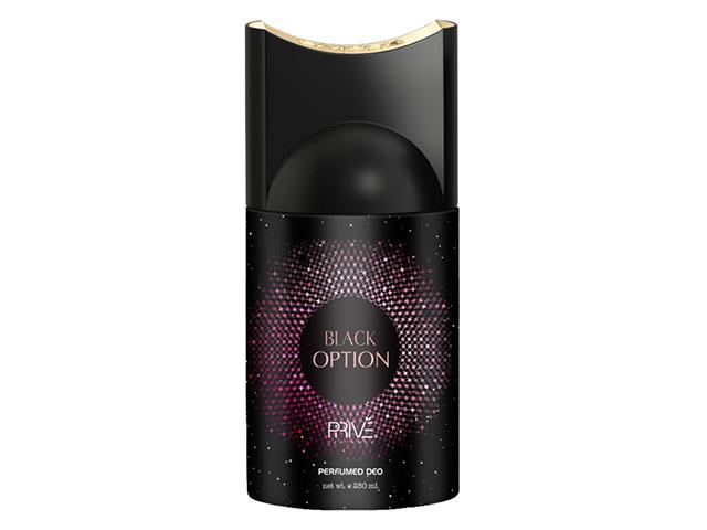 prive дезодорант-спрей жен black option 250ml
