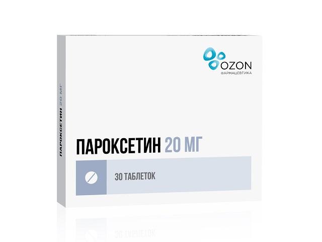 пароксетин 20мг. №30 таб. /озон/ 9093