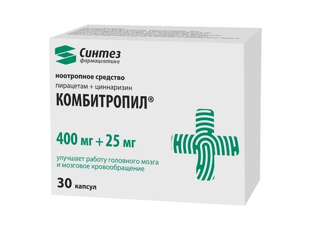 комбитропил 400мг.+25мг. №30 капс. /синтез/ 5617