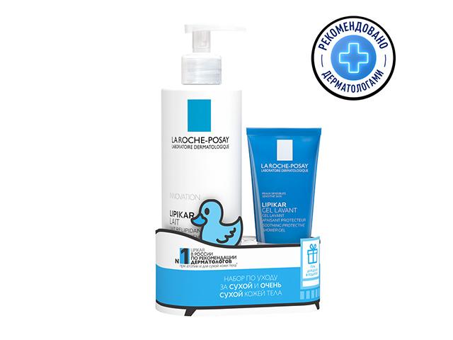 ля рош-позе набор (липикар молочко 400мл.+гель успок. 100мл..) [lrp]