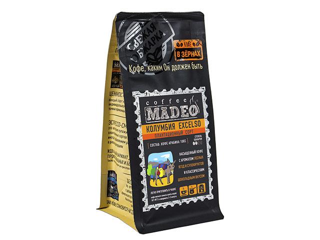 *мадео кофе exelso колумбия 0,2 кг. б1000014025