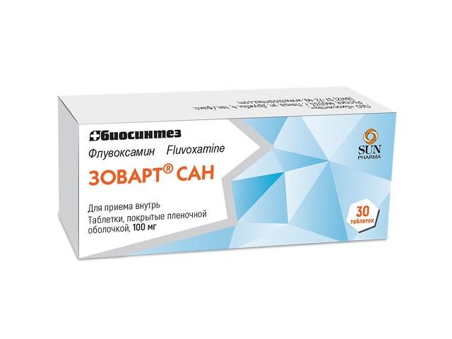 зоварт сан таб. п/о плён. 100мг №30