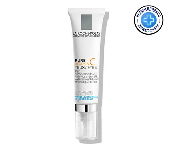 ля рош-позе pure vitamin c light крем-филлер д/заполн.морщин д/контура глаз 15мл.[lrp]
