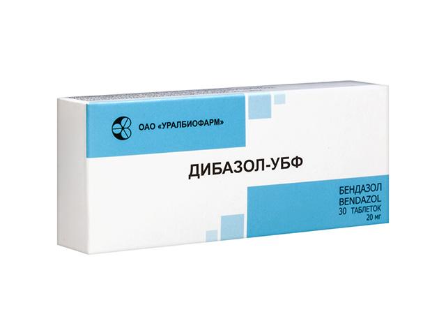 дибазол-убф 20мг. №30 таб. 6543