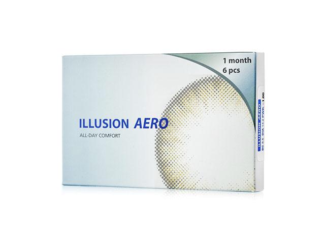 illusion aero 8,6/14,2 n6 /-6,00/ мягкие контактные линзы длительного ношения стер