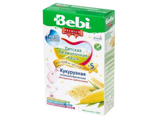 беби каша 200г. премиум кукуруза низкоаллерг. пребиот. б/мол. 5+мес.