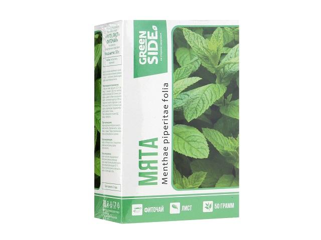 мяты перечной лист 50г. (мята) /грин-сайд/