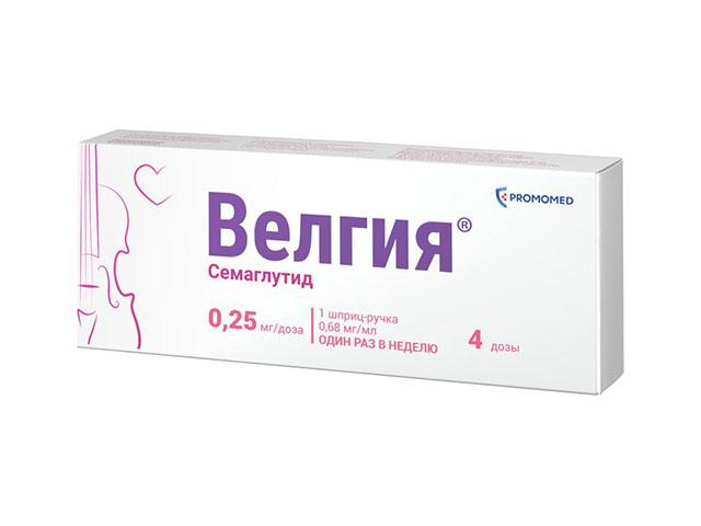 велгия 0,00025/доза 1,5мл n1 шприц-ручка р-р п/к+игла n5