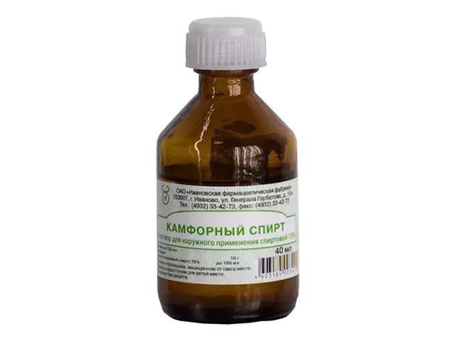 камфорный спирт 10% 40мл./ивановская/ 3421