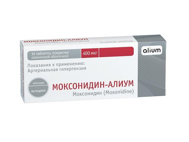 моксонидин-алиум 0,4мг. №14 таб.п/о