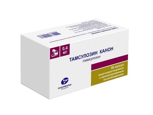 тамсулозин-канон 0,4мг. №90 капс. модиф. высв