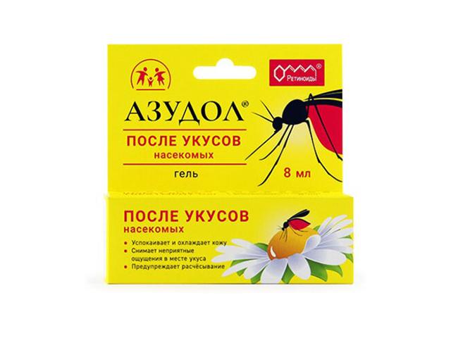 азудол гель д/ухода за кожей после укусов насекомых 8мл